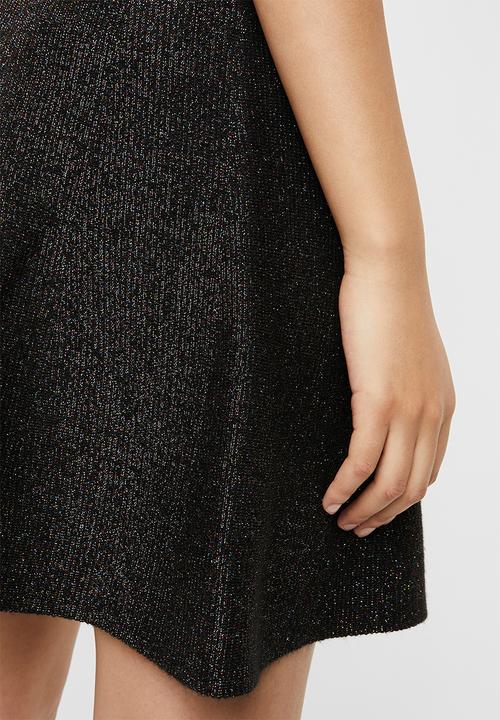 Vero Moda - Multa lurex skirt - black