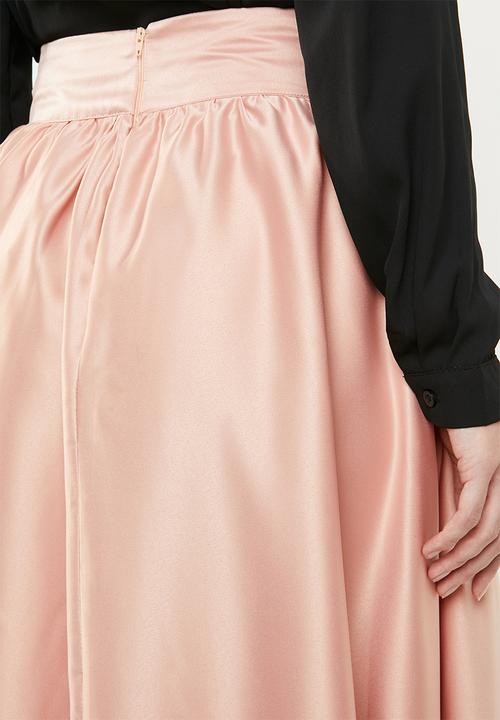 edit - High waist pleated skirt - pink
