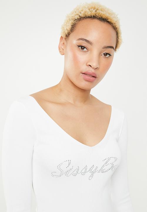 SISSY BOY - Specialized knit logo - white 