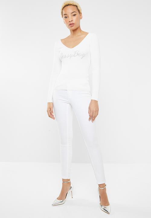 SISSY BOY - Specialized knit logo - white 