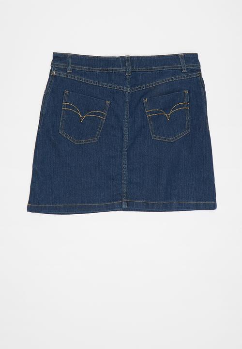 Pop Candy - Girls denim skirt - blue