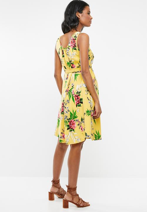 Cherry Melon - Maternity Belted tunic dress - multi 