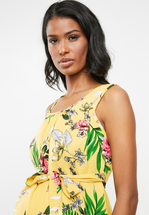 Cherry Melon - Maternity Belted tunic dress - multi 