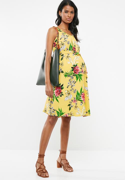 Cherry Melon - Maternity Belted tunic dress - multi 