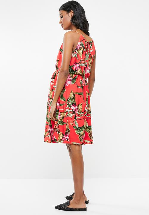 Cherry Melon - Maternity Halterneck dress - multi 