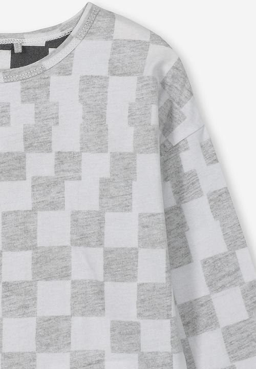 Cotton On - Tom loose fit tee - white & grey