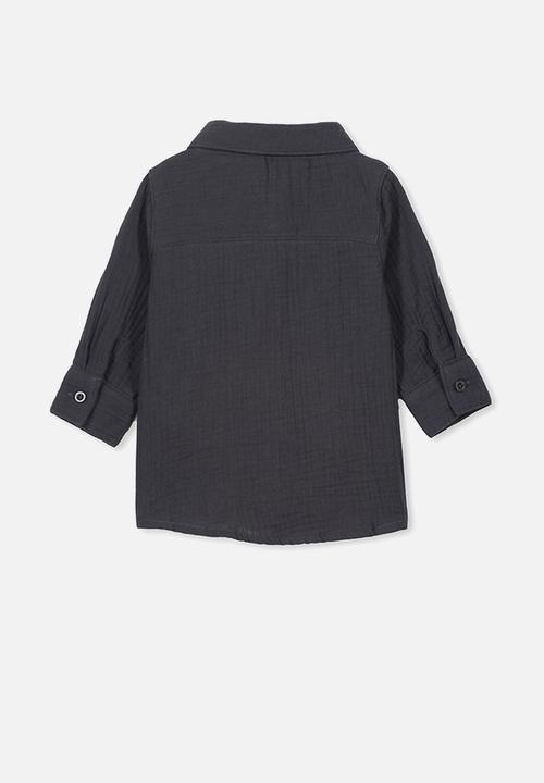 Cotton On - Long sleeve shirt - charcoal 