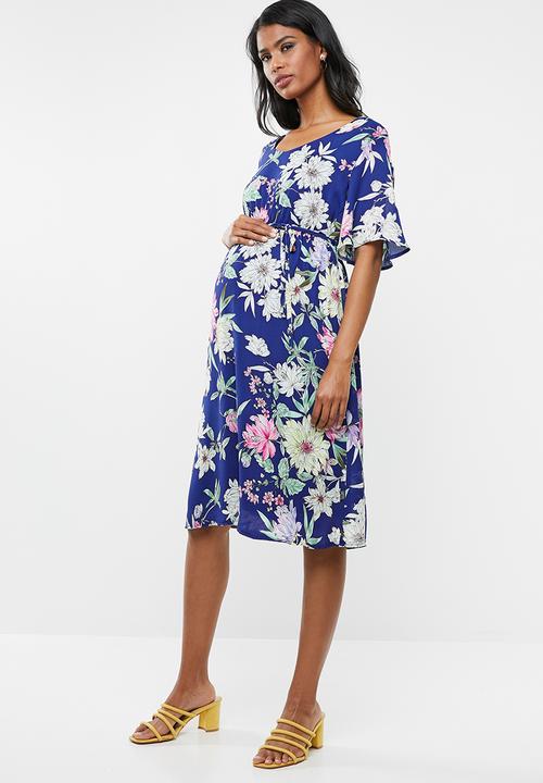 Cherry Melon - Maternity Flared sleeve dress - multi