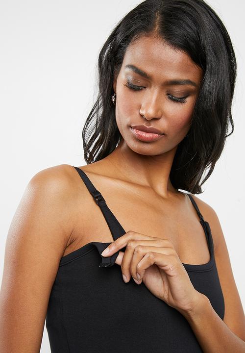 Cherry Melon - Basic feeding cami - black