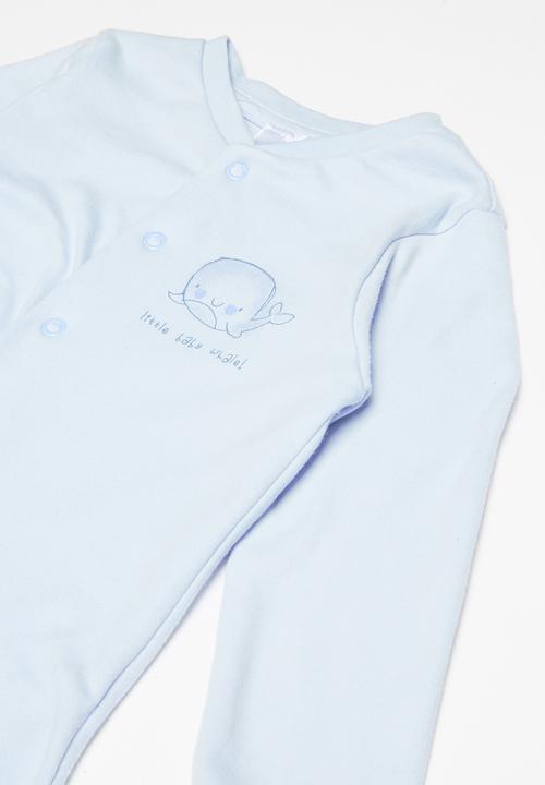 Pop Candy - Baby boys sleepsuit - blue