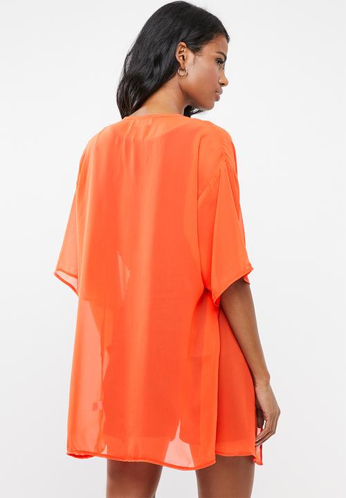 edit Maternity - Maternity kimono - orange
