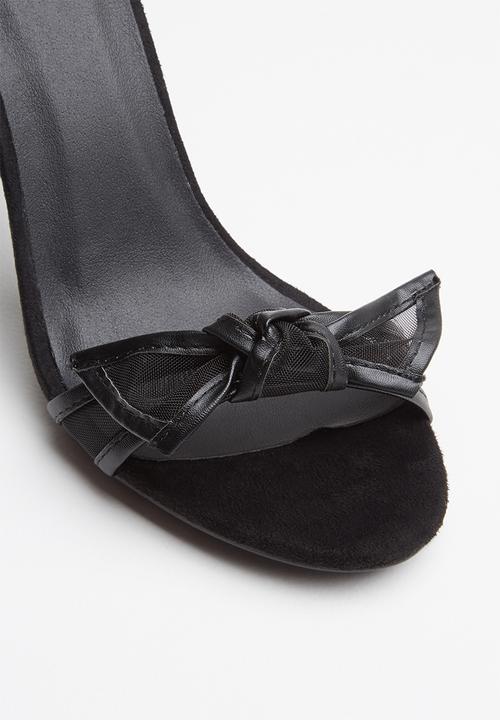 Footwork - Stacey studded heel - black