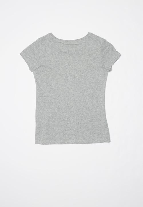 GUESS - Teens short sleeve faded heart guess tee - grey