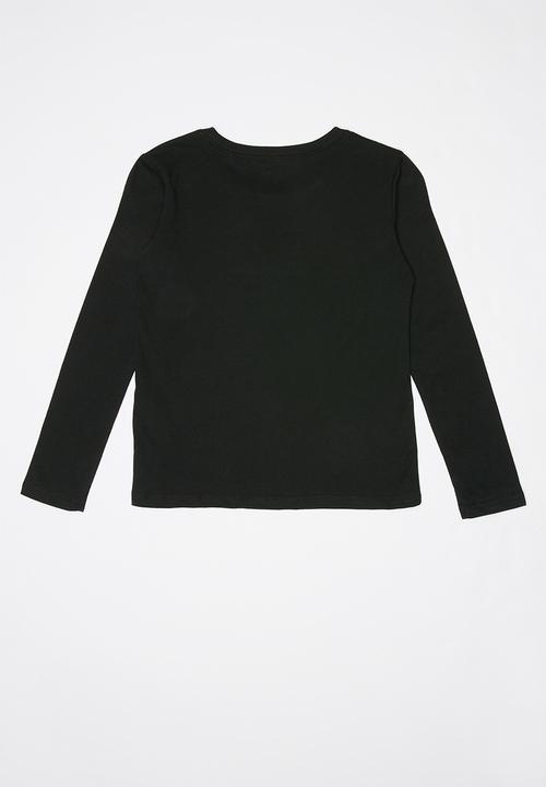 GUESS - Teens long sleeve guess los angeles tee - black