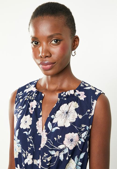 Revenge - Floral sleeveless tie waist dress - multi