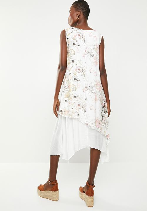 Revenge - Floral overlay dress - multi