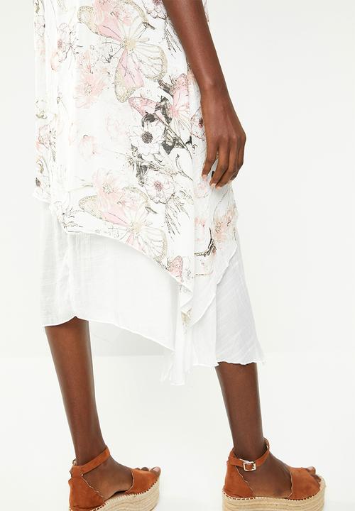 Revenge - Floral overlay dress - multi