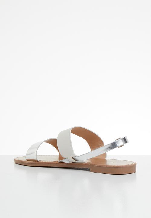 ONLY - Mandala mix sandal - white & silver