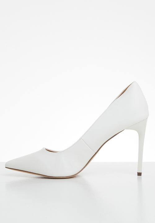 Madison® - Faux leather heel - white