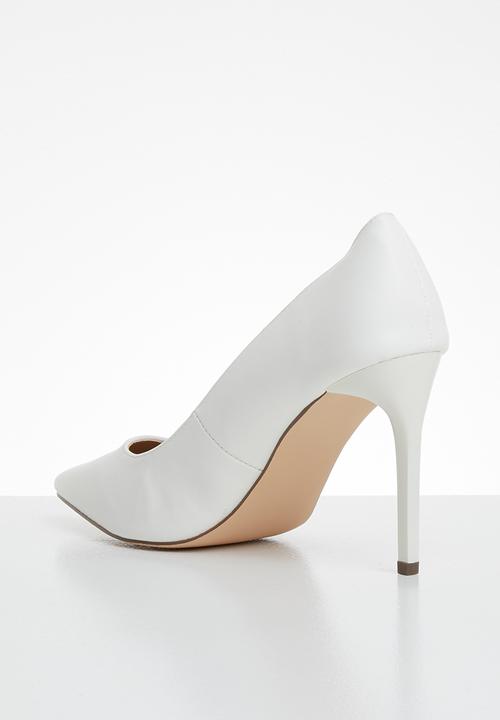 Madison® - Faux leather heel - white