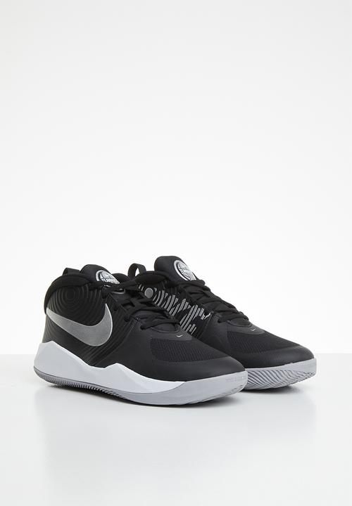 Nike - Team hustle D9 gs shoes - black/metallic silver