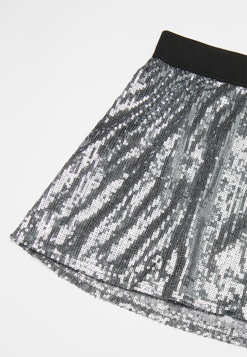 Pop Candy - Girls sequin skirt - grey