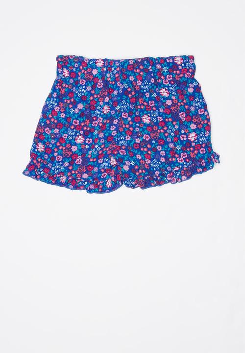 Pop Candy - Girls flouncing rayon shorts - multi 