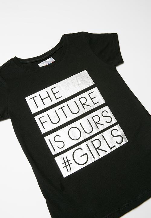 Pop Candy - Girls printed graphic top - black
