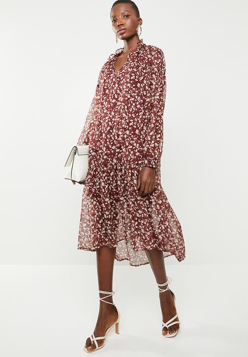Superbalist - Printed peasant dress - multi