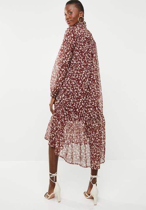 Superbalist - Printed peasant dress - multi