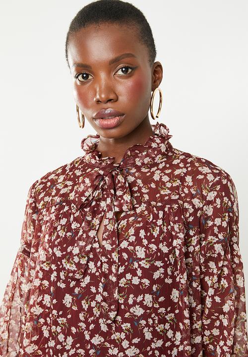 Superbalist - Printed peasant dress - multi