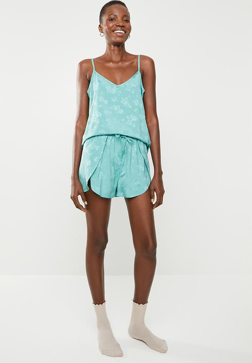 Superbalist - Cami & shorts set - sage green 