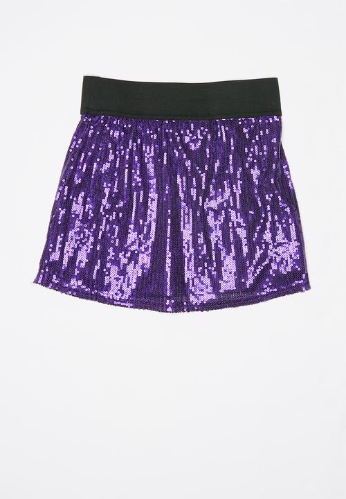 Pop Candy - Girls sequin skirt - purple