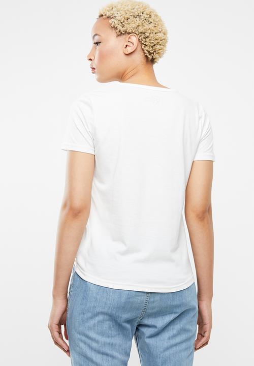 Roxy - Red sunset tee - cream