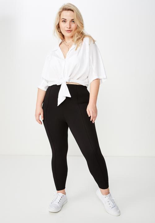 Cotton On - Curve fashion legging  - black