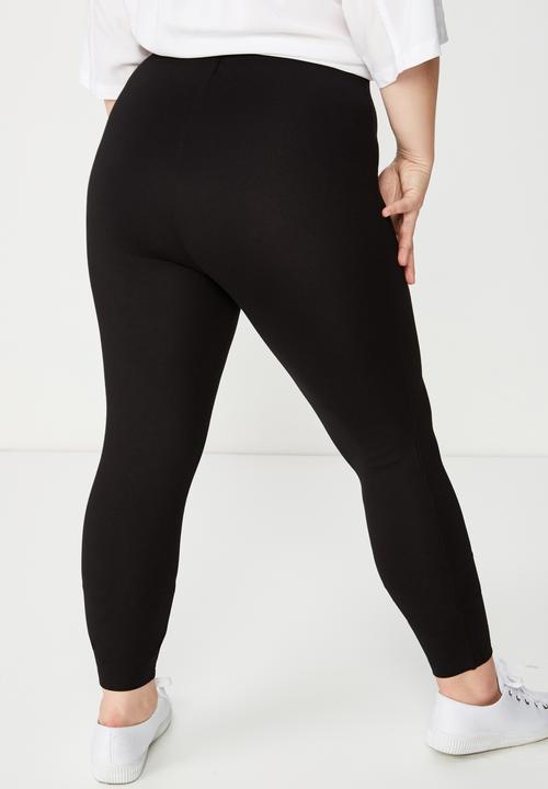 Cotton On - Curve fashion legging  - black