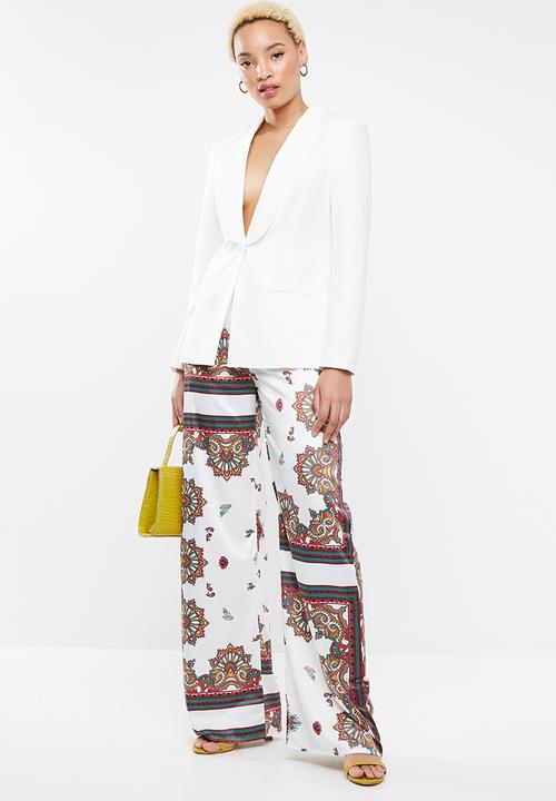 Missguided - Satin scarf trouser prints - multi