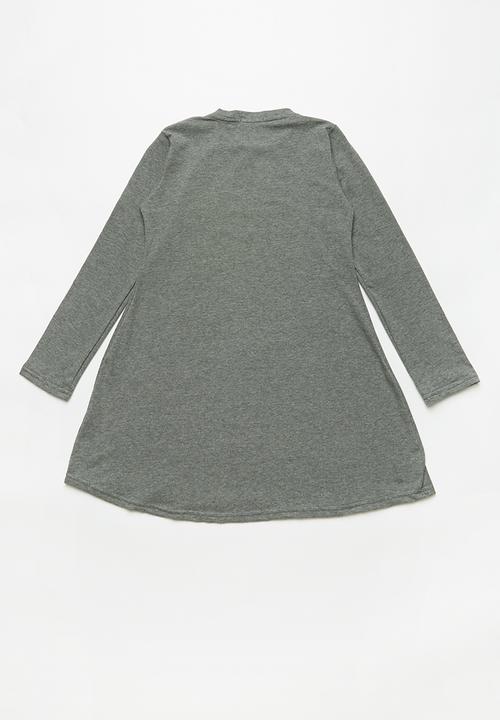 Rebel Republic - 2 pack long sleeve dresses - black & grey