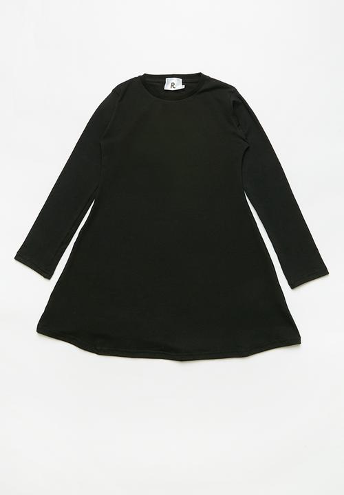 Rebel Republic - 2 pack long sleeve dresses - black & grey