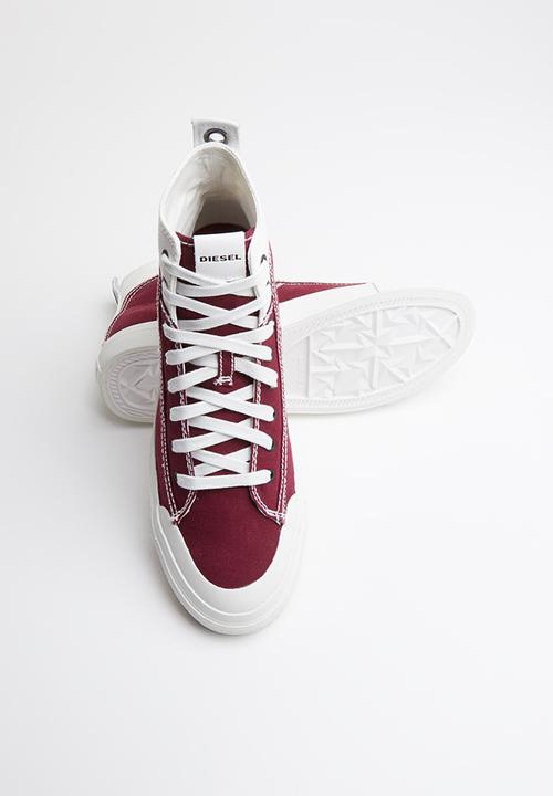 Diesel  - S-astico mid lace  - star white & cabarnet