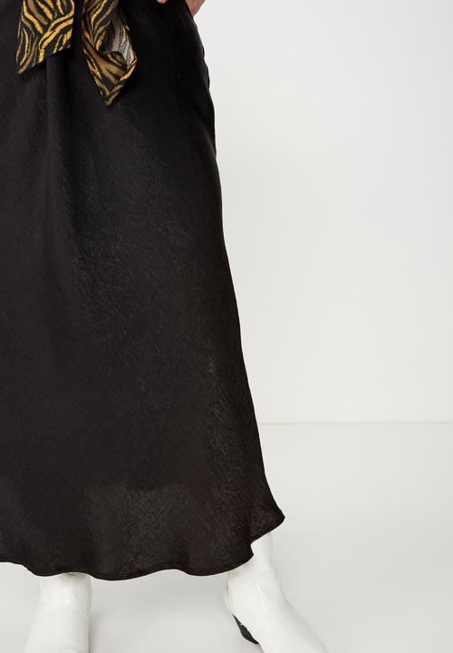 Cotton On - Curve drape skirt  - black