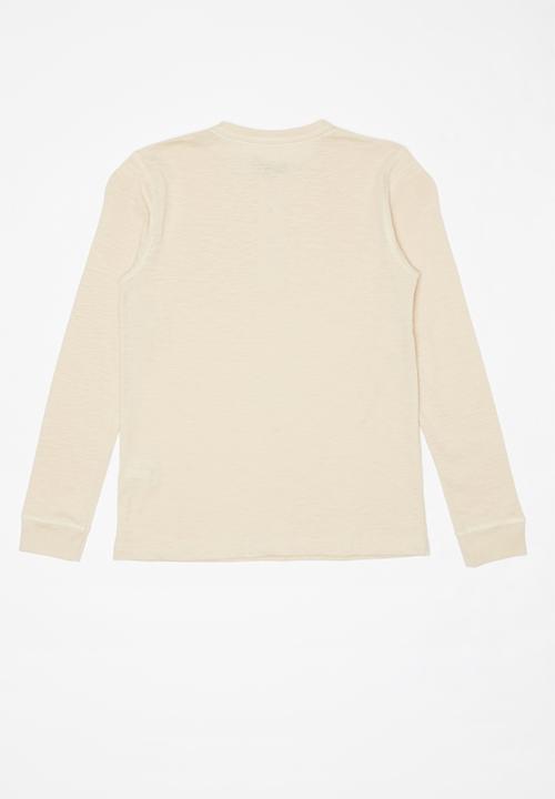 POLO - Teens ashton long sleeve henley tee - neutral