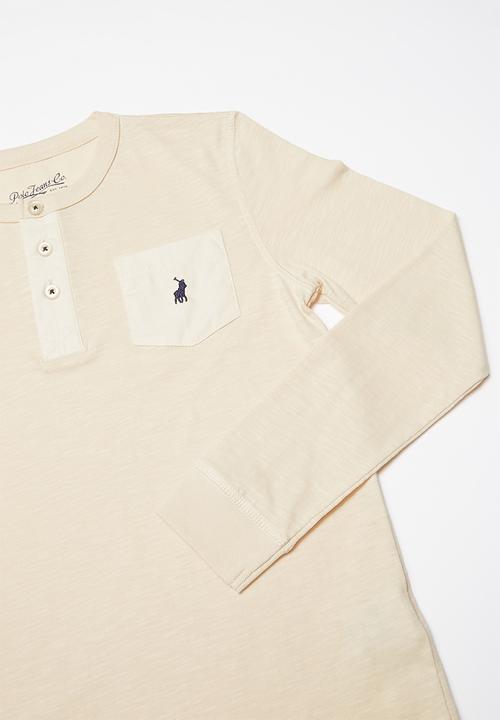 POLO - Teens ashton long sleeve henley tee - neutral