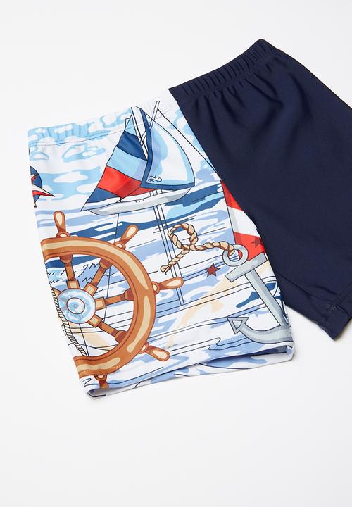 Pop Candy - Nautical 3 pc swim suit - multi