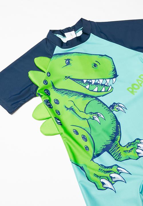 Pop Candy - Dino swimsuit - green & blue 
