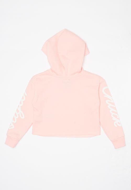 Converse - Sig hoodie - pink & white