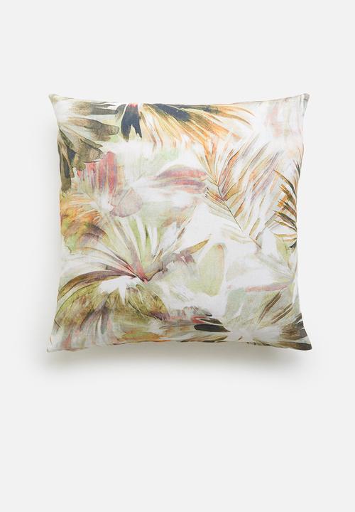 Hertex Fabrics - Kurrajong cushion cover - soft greens