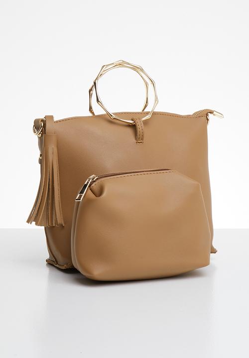 Superbalist - Ring handle bucket bag - tan
