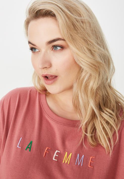 Cotton On - Curve graphic tee  - pink