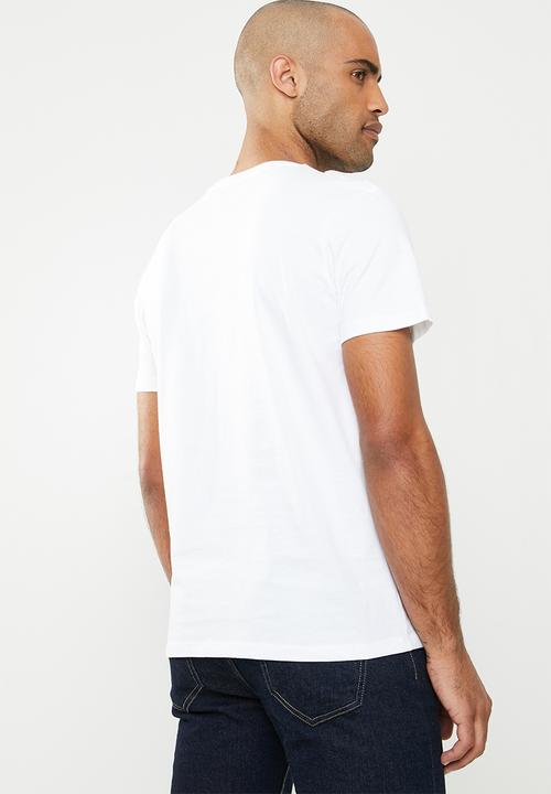 Jack & Jones - Authentique short sleeve crew neck T-shirt - white